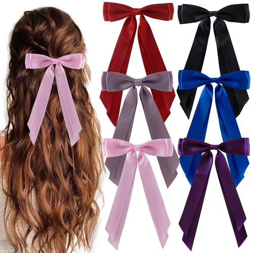 6pcs hair bows clips for - bows,