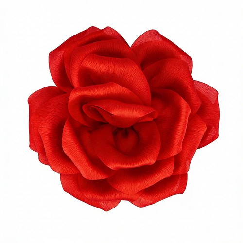 Red rose hair clip - red, large