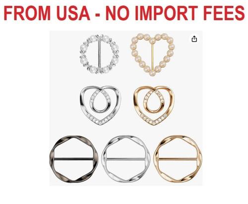 7pcs premium scarf ring clip - 7pcs,