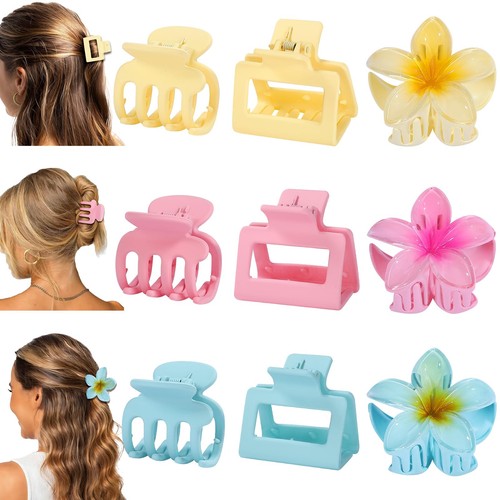 Flower hair claw - claw, clips