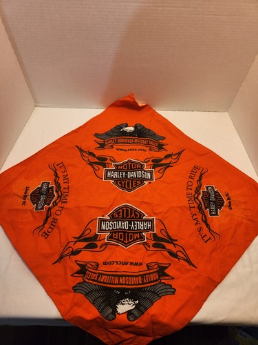 Harley davidson bandana orange - davidson,
