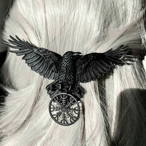 Gothic crow hair - gothic, vintage