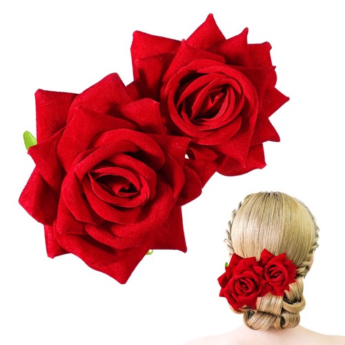 Rose flower hair - hair, 3d