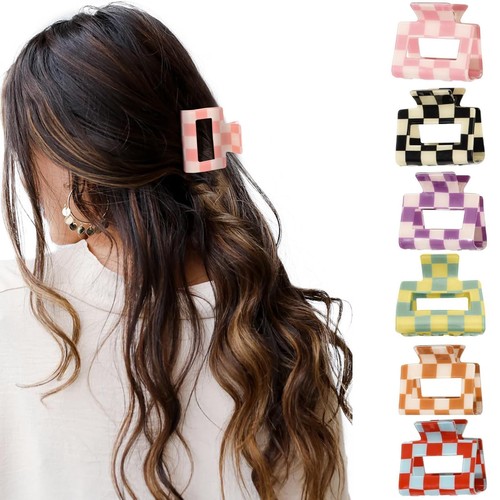 Papasgix pcs checkered hair - pcs,