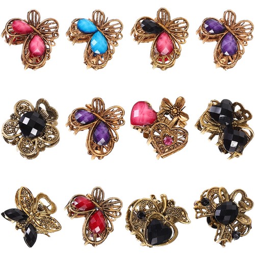 12pcs mini jaw clips - clips, women