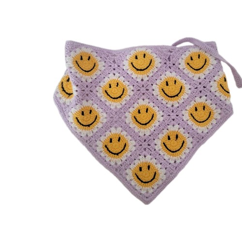 Boho purple crochet - boho,