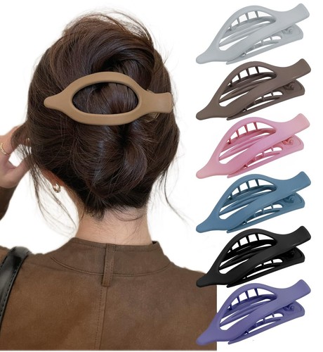 Flat hair clips - flat,