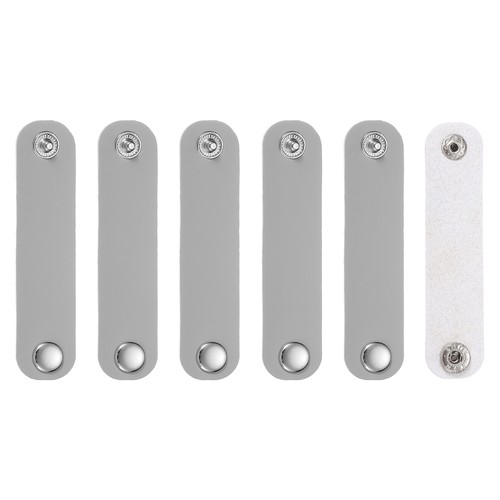 6pcs leather scarf buckle - pu,