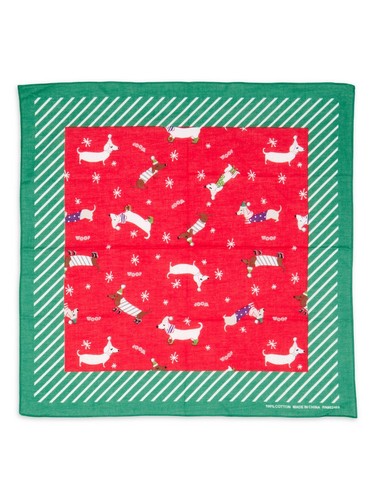 Xmas dachshund bandana - xmas,
