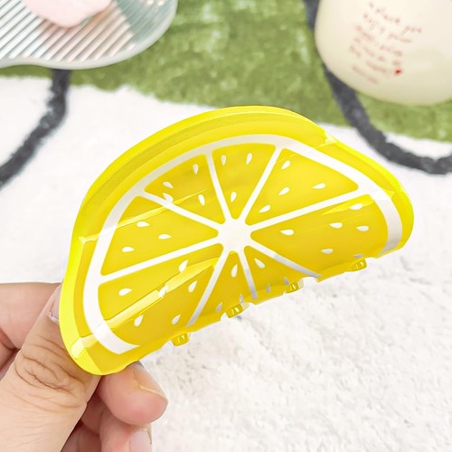 Fruit print hair claws - hair, non