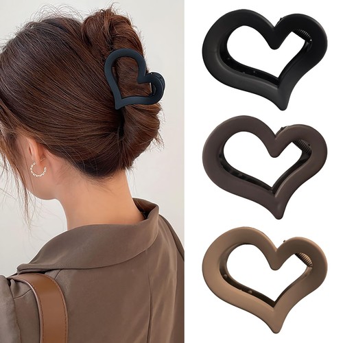 Heart shaped hair claw - heart,