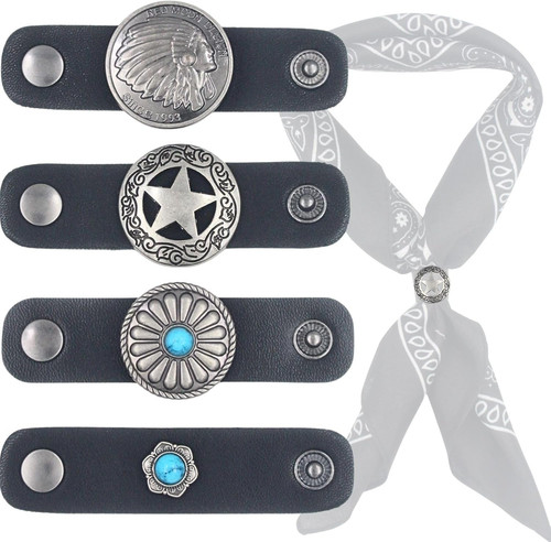 Western bandana scarf ring - western,