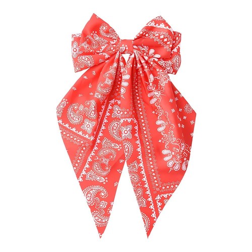 Red bandana hair - red, ribbon