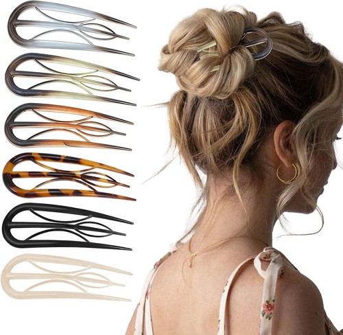 6pcs french hair pins - 6pcs,