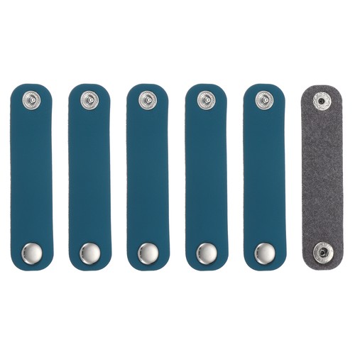 6pcs leather scarf buckle - leather,