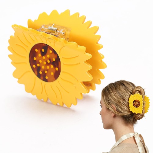 Sunflower shaped acetate hair - sunflower,