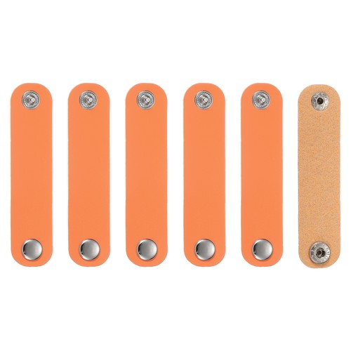 6pcs leather scarf buckle - leather,