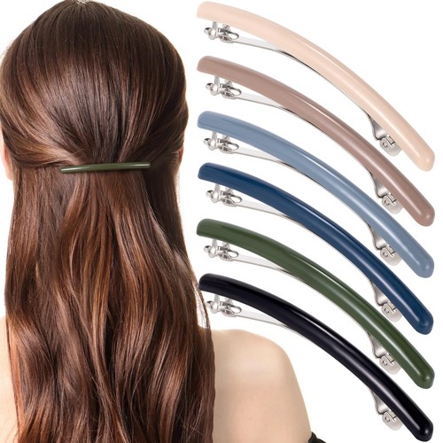 6pcs french hair barrettes - 6pcs,