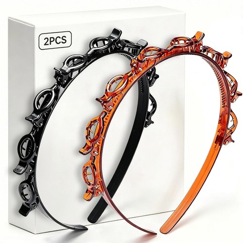 Headband with clips 2pcs - with, clips,2pcs